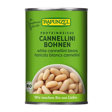 Bio bílé fazole sterilované RAPUNZEL 400 g