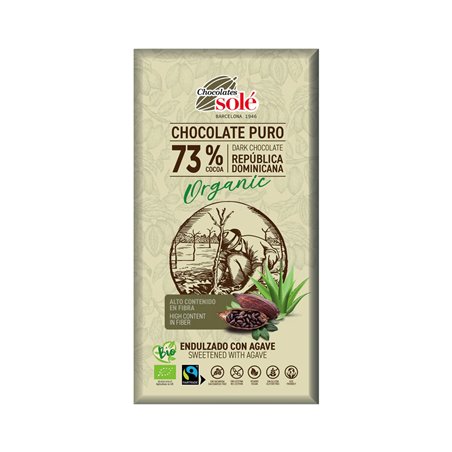 Bio hořká čokoláda se sirupem z agáve SOLÉ 100 g
