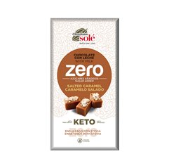 Mléčná čokoláda slaný karamel se stévií bez cukru SOLÉ 100 g