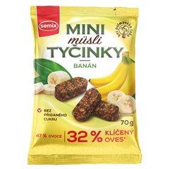 Mini müsli tyčinky s banány 70 g
