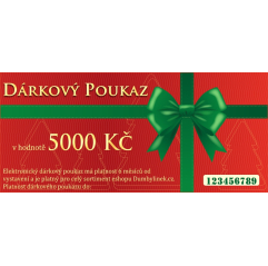 Dárkový poukaz na 5 000 Kč