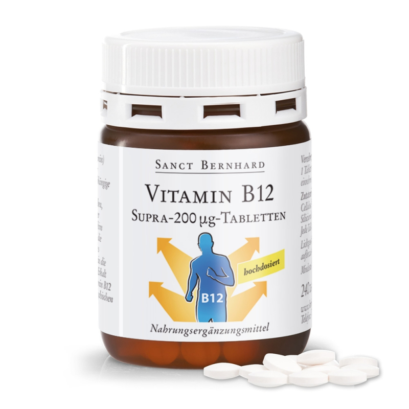 Vitamín B12 Supra 200 µg 240 tablet
