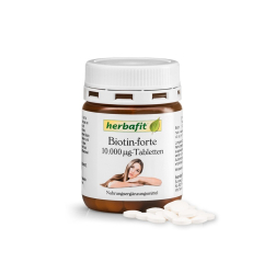 Biotin Forte 10.000 µg 180 tablet pro krásné a zdravé vlasy, nehty a pokožku