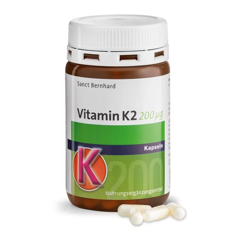 Vitamín K2 - 200 µg 120 kapslí vitamín K se podílí na mnoha procesech v těle. Vitamín K pomáhá, aby se vápník neukládal v cévách