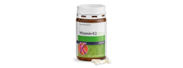 
Doplněk stravy s vitamínem K2 (menachinon-7, MK-7).


Vitamín K není produkován samotným lidským tělem. 
Vitamín K zajišťuje, že vápník zůstává v kostech a zárověň, že se vápník neukládá v cévách a žilách.


Každá kapsle obsahuje 200 μg vitamínu K2.
