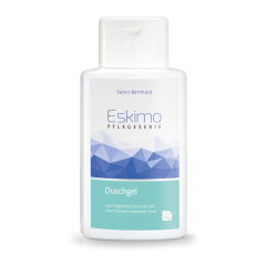 ESKIMO sprchový gel 500 ml - je vhodný pro velmi suchou pokožku. Používá se při atopickém ekzému či lupénce. Obsahuje 5% urey.