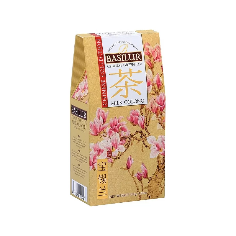 BASILUR Chinese Milk Oolong papír 100g - vychutnejte si exotickou směs mléčného čaje Oolong