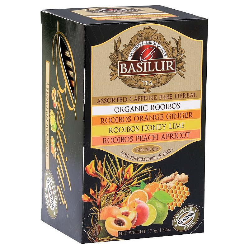 BASILUR Rooibos Assorted 25x1,5g - výběrové čaje rooibos - čaje Basilur