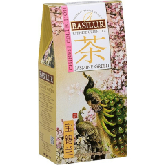 BASILUR Chinese Jasmine Green sypaný čaj 100g - Jasmín je jednou z nejoblíbenějších příchutí díky jeho jemné sladké vůni a chuti