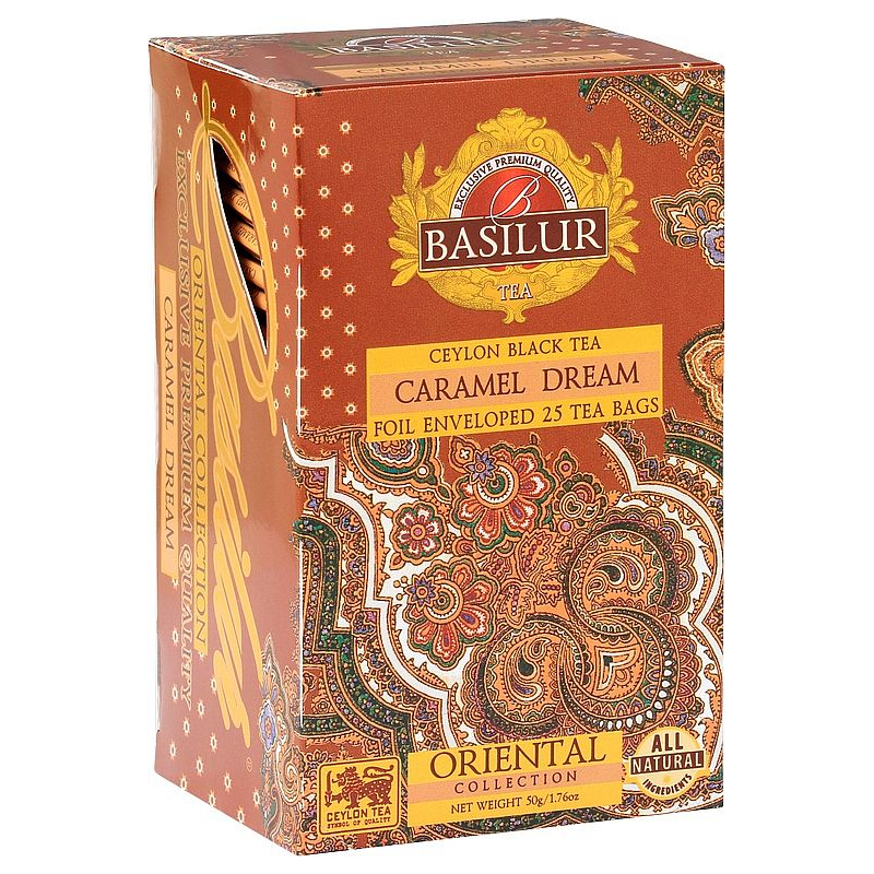 BASILUR Orient Caramel Dream přebal 25x2g - čerý čaj s karamelem - čajová řada Orient