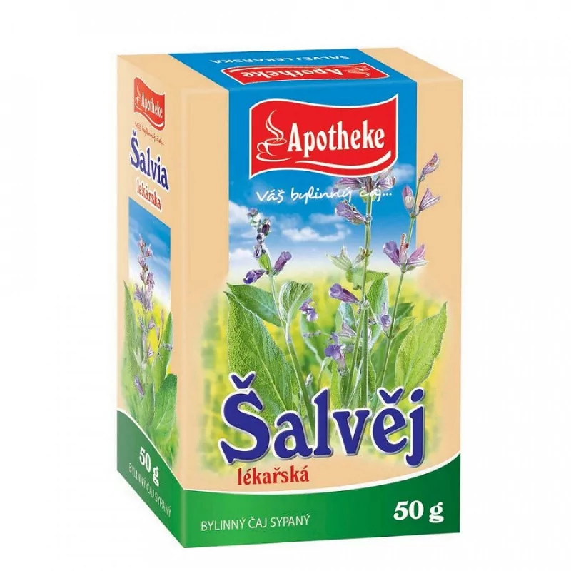 Apotheke Šalvěj lékařská nať sypaný čaj 50g - šalvěj patří mezi velmi oblíbené byliny