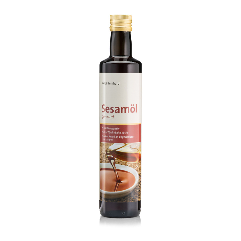 Sezamový olej pražený 500 ml - Sezamový olej s vysokým obsahem nenasycených mastných kyselin