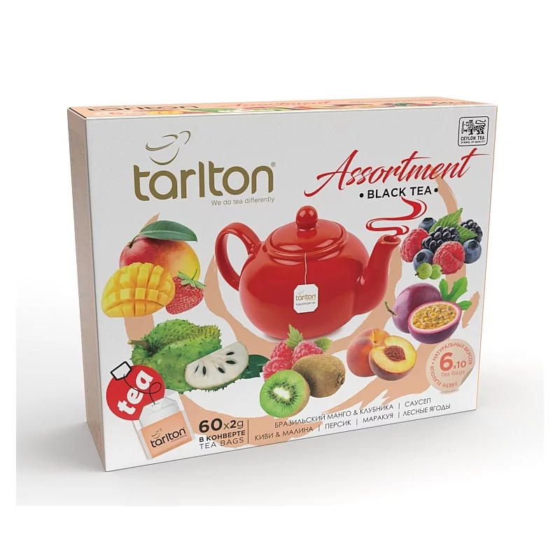 TARLTON Assortment Black Tea 60x2g - výborné a kvalitní čaje ze Srí Lanky
