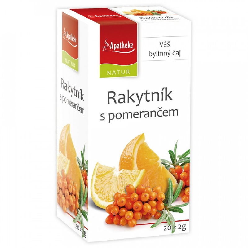 Apotheke NATUR Rakytník s pomerančem čaj 20x2g