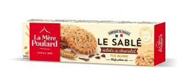 
Luxusně dobré francouzské sušenky - Chocolate chip butter biscuits.


Lahodné máslové sušenky s kousky poctivé hořké čokolády. Vyrobené z těch nejlepších lokálních surovin.


Země výroby: Francie.

