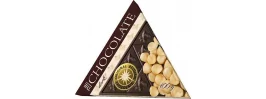

Hořká čokoláda s lískovými oříšky. Obsah kakaové sušiny v čokoládě nejméně 60%.



Belgická čokoláda v zajímavém tvaru - trojúhelníku.


Vyrobeno v České republice.
