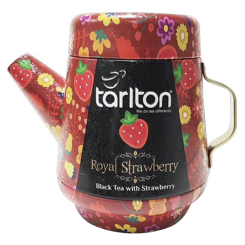 TARLTON Tea Pot Royal Strawberry Black Tea plech 100 g
