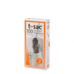 Čajové filtry t-sac® velikost č. 2 - 100 kusů