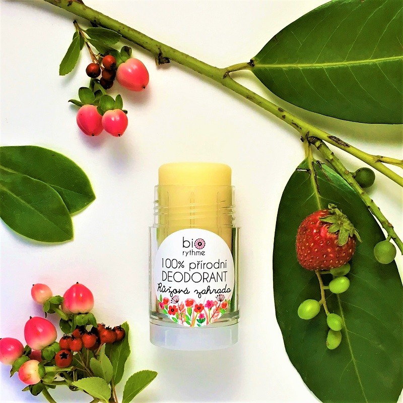 100% přírodní deodorant Biorythme Růžová zahrada 30 g