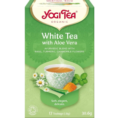 Bio Bílý s aloe vera Yogi Tea 17 x 1,8 g