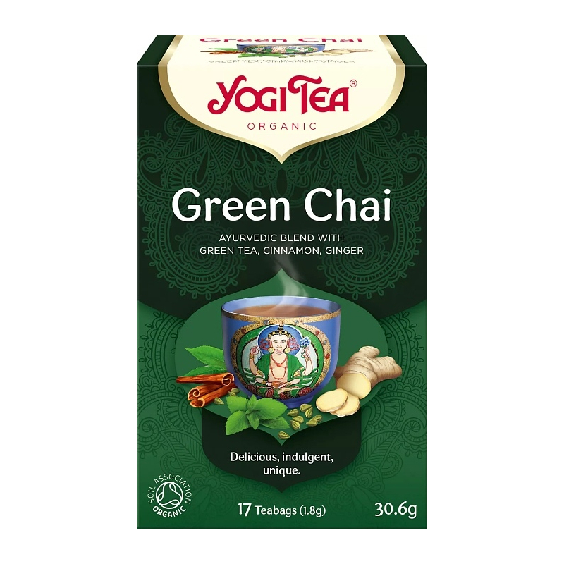Bio Zelený chai Yogi Tea 17 x 1,8 g