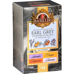 Černý čaj - Earl Grey Assorted BASILUR 20 x 2 g