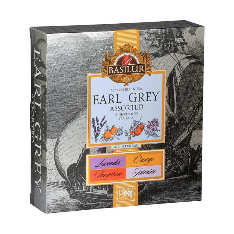Černý čaj - Earl Grey Assorted BASILUR 40 x 2 g