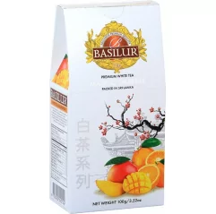 Bílý čaj - White Tea Mango Orange BASILUR 100 g