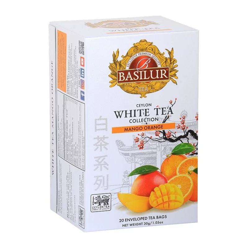 Bílý čaj - White Tea Mango Orange BASILUR 20 x 1,5 g