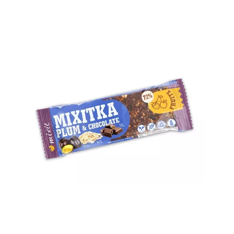 Mixitka BEZ LEPKU - Švestka + Čokoláda 46 g