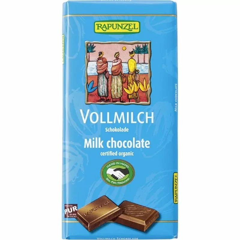 Bio mléčná čokoláda 38% RAPUNZEL 100 g