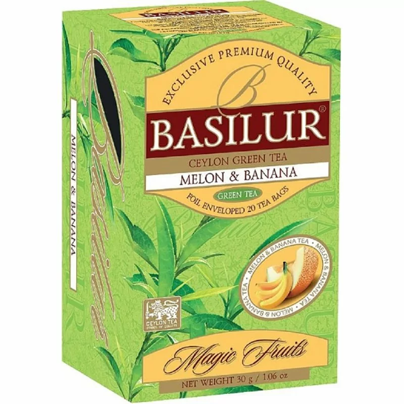 Zelený čaj - BASILUR Magic Melon & Banana 20x1,5g
