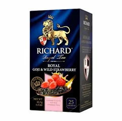 Černý čaj - Goji Wild Strawberry Richard 25 sáčků