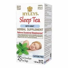 Bylinný čaj Pro podporu spánku - Sleep Tea Herbal Supplement Mint HYLEYS 25x1,5g