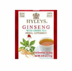 Zelený čaj - Ginseng with Green Tea Herbal Supplement HYLEYS 25x1,5g