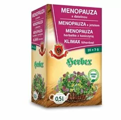 Menopauza s jetelem HERBEX 20 x 3 g