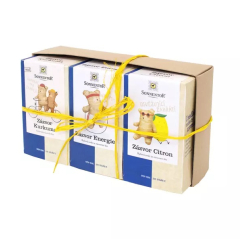 Dárkové balení 3 BIO čajů – Zázvorové trio SONNENTOR 3 x 18 sáčků
