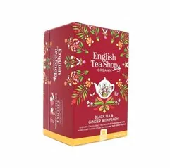 Černý čaj se zázvorem a broskví Mandala BIO English Tea Shop 20 sáčků