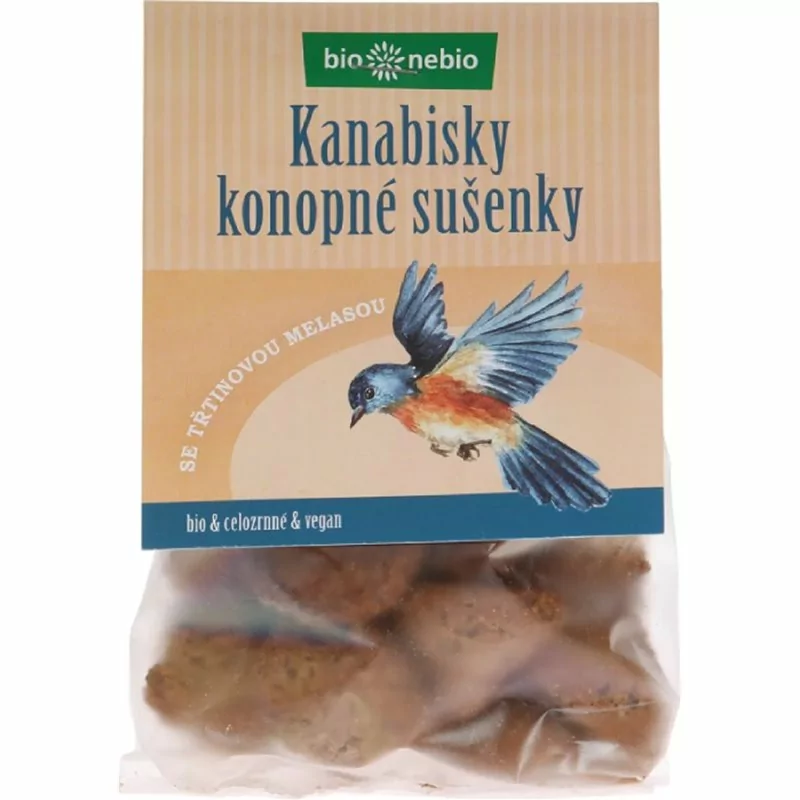 Bio KANABISKY – celozrnné sušenky bio*nebio 130 g