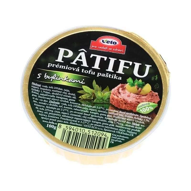 Patifu Paštika tofu s BYLINKAMI 100 g