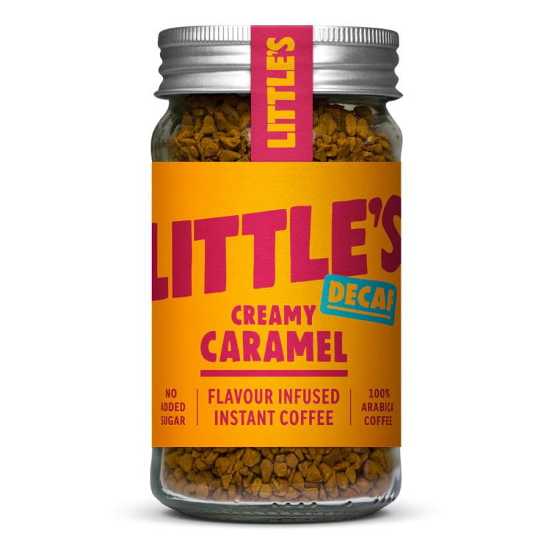 Instantní bezkofeinová káva s příchutí karamelu Little's 50 g