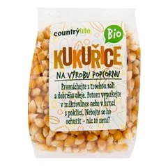Bio Kukuřice na výrobu popcornu COUNTRY LIFE 200 g
