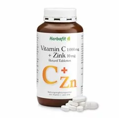 Vitamín C 1000 mg + Zinek 10 mg postupné uvolňování 180 tablet
