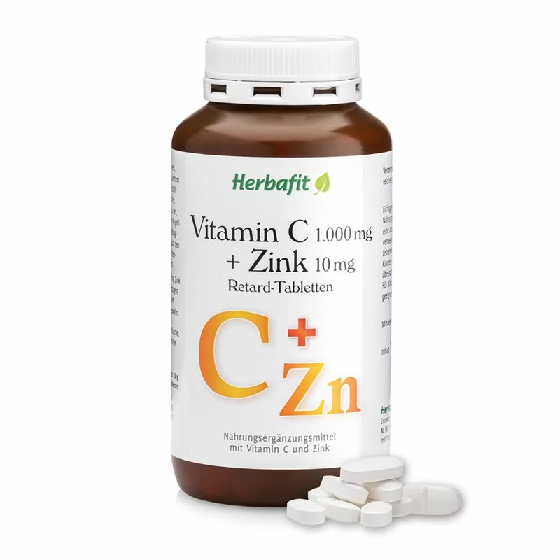 Vitamín C 1000 mg + Zinek 10 mg postupné uvolňování 180 tablet