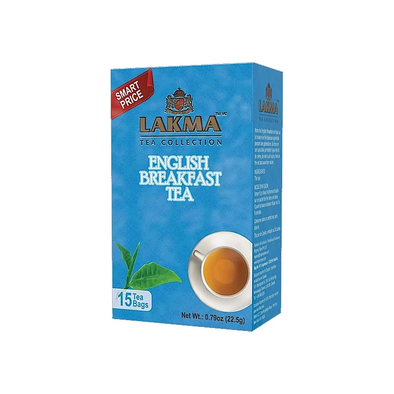 Černý čaj - LAKMA Black English Breakfast nepřebal 15x1,5g