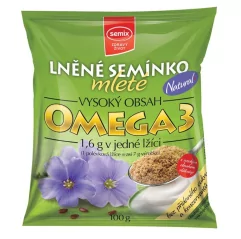 Lněné semínko mleté natural SEMIX 100 g - Minimální rvanlivost do 31.10.2023