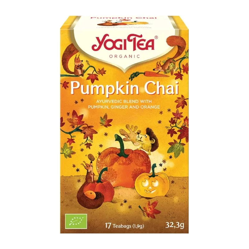 Bio Dýňový Chai Yogi Tea 17 x 1,9 g