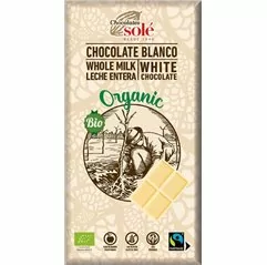 Bio bílá čokoláda SOLÉ 100 g - Minimální trvanlivost do 16.08.2023