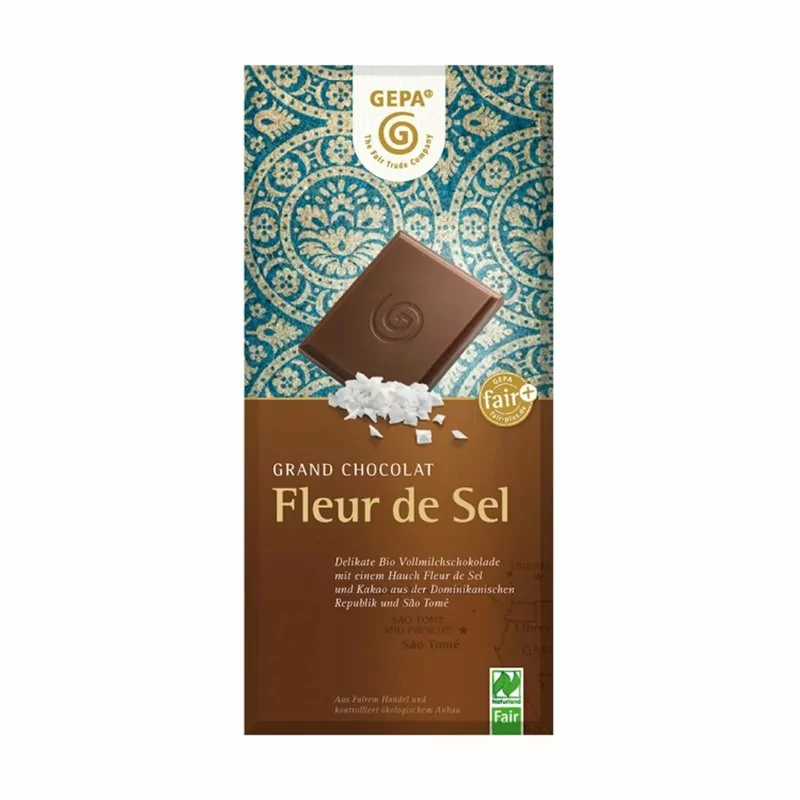 BIO Mléčná čokoláda Fleur de Sel GEPA 100 g