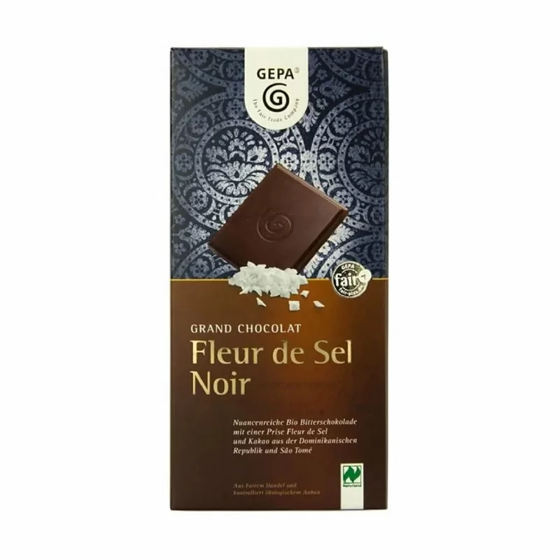 BIO Hořká čokoláda Fleur de Sel 70% GEPA 100 g